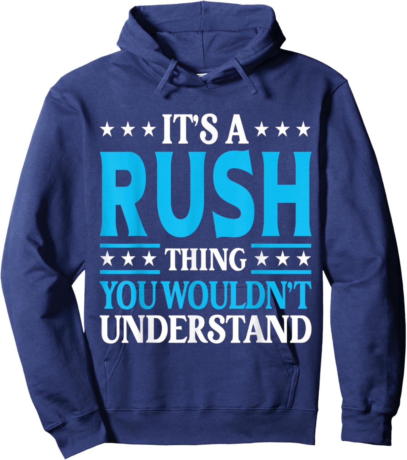 It's A Rush Thing Family Name Hoodie - Hoodie | Navy