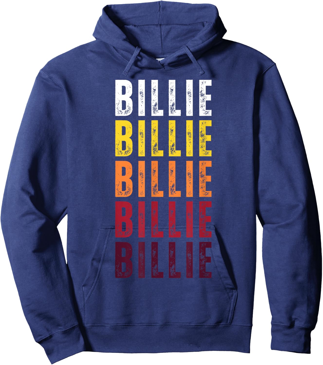 Personalized Name Billie Vintage Billie Hoodie - Hoodie | Navy