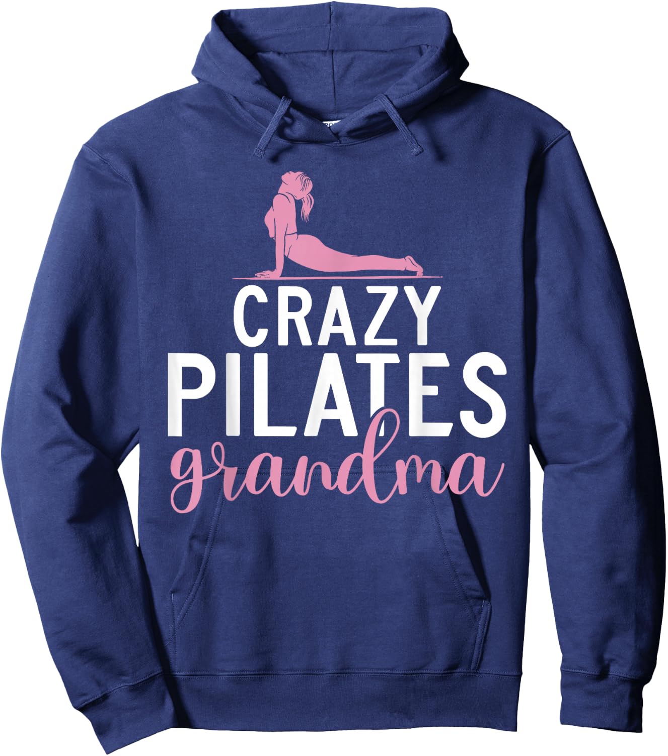 Crazy Pilates Grandma Hoodie - Hoodie | Navy