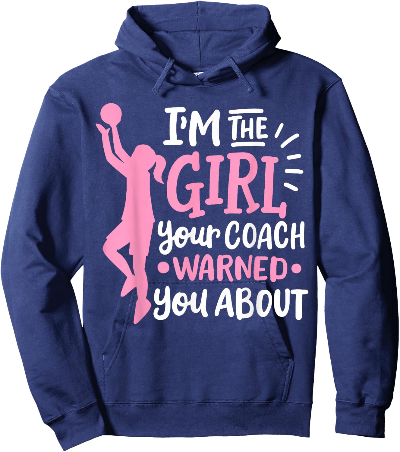 Basketball Girl Hoodie - Hoodie | Navy