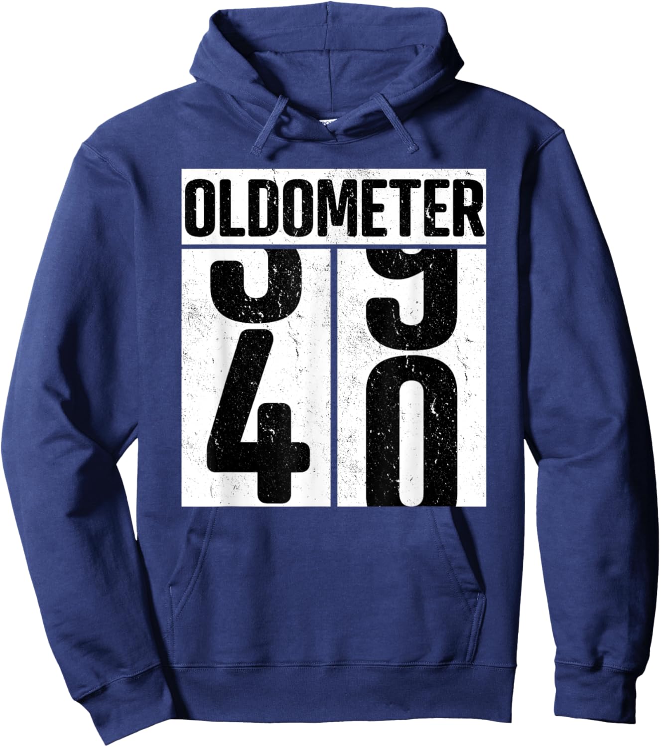 Oldometer 40 - 40th Birthday Oldometer Hoodie - Hoodie | Navy