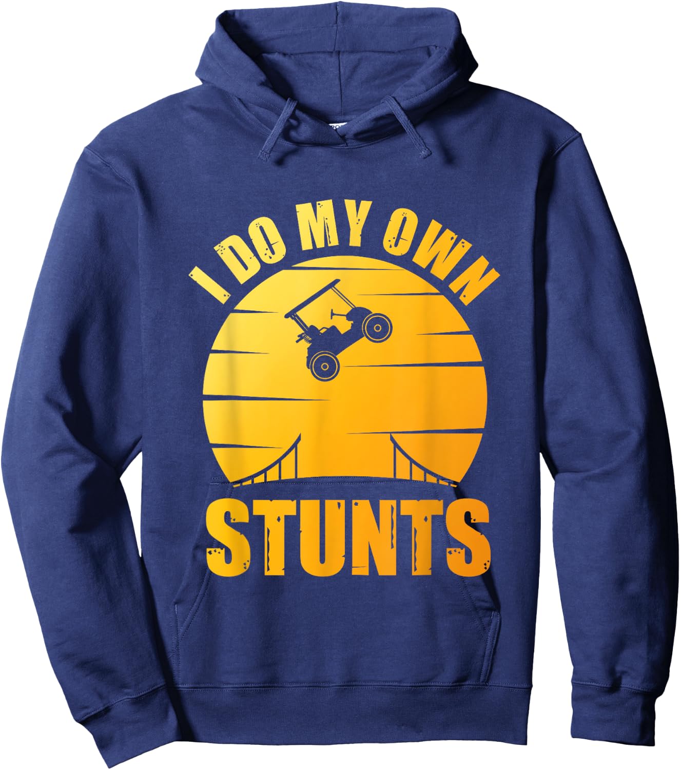 Best Golf Cart Art Women Kids Golf Cart Driver Hoodie - Hoodie | Navy