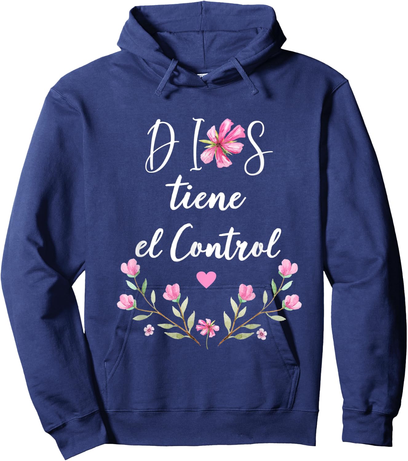 Dios Tiene el Control Christian Spanish for Hoodie - Hoodie | Navy