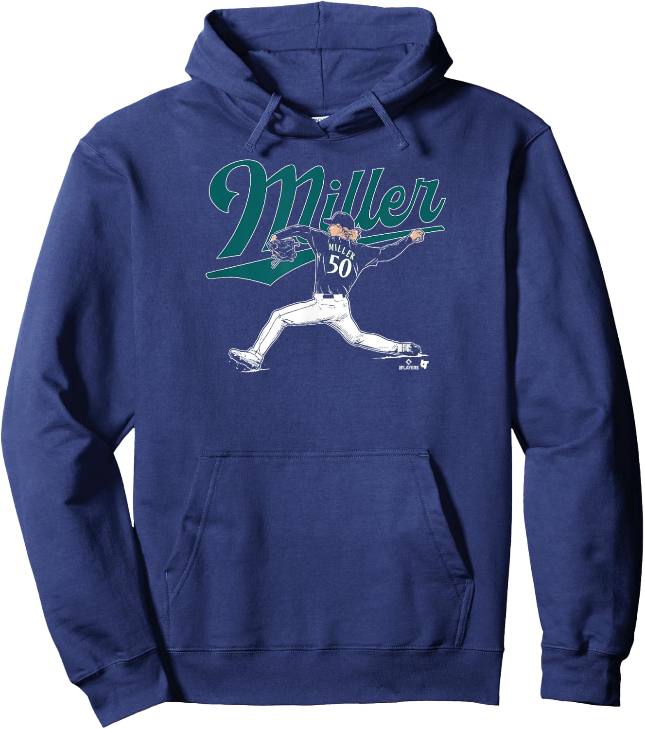 Bryce Miller - Seattle Baseball Hoodie - Hoodie | Navy