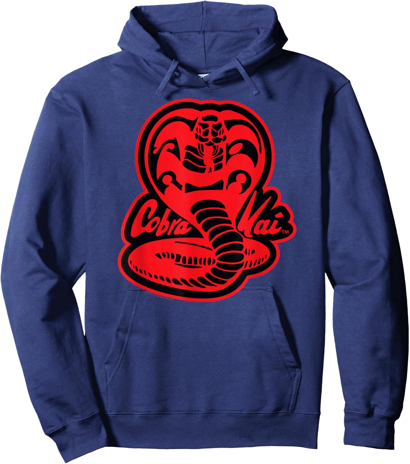 Cobra Kai Red and Black Cobra Logo TV Show Hoodie - Hoodie | Navy