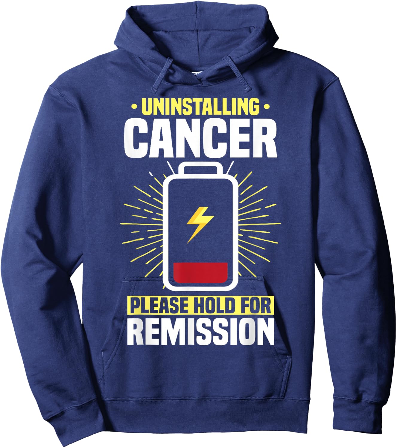 Warrior Chemotherapy Chemo Fighter Hoodie - Hoodie | Navy