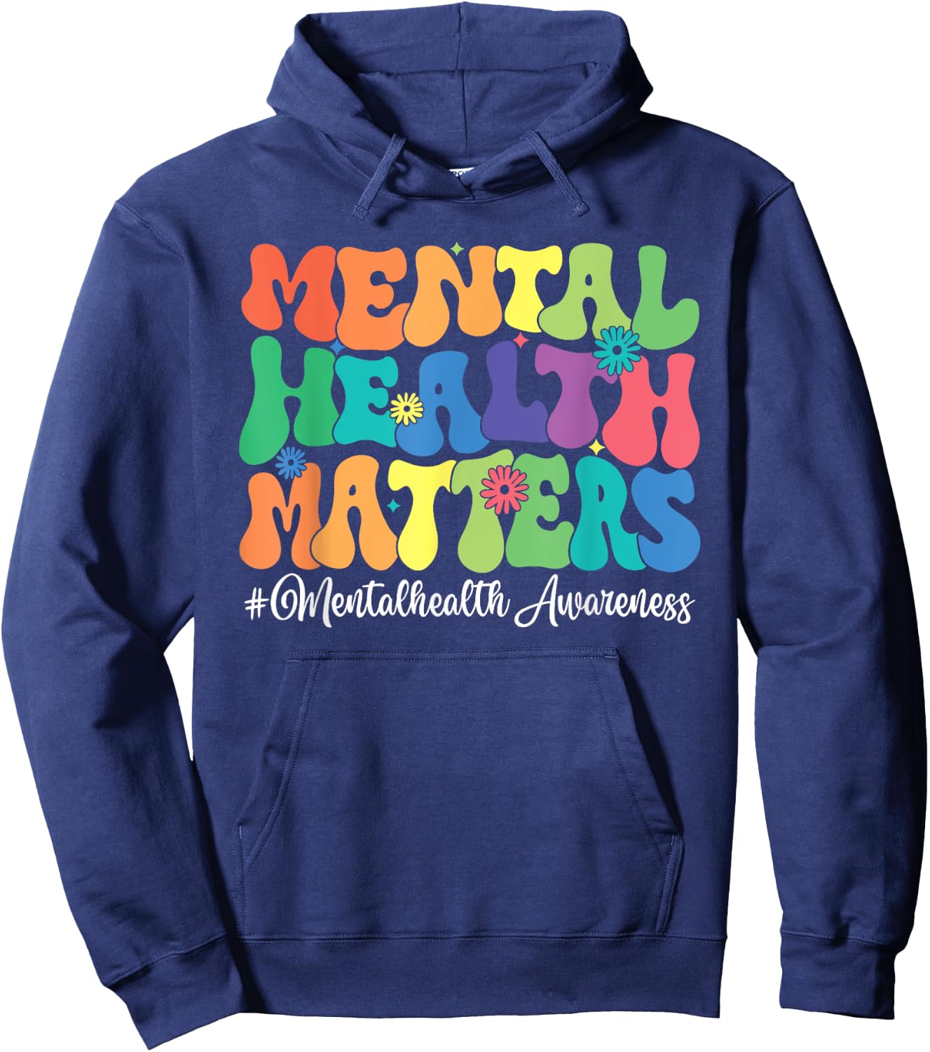 Mental Health Matters Awareness Month Hoodie - Hoodie | Navy