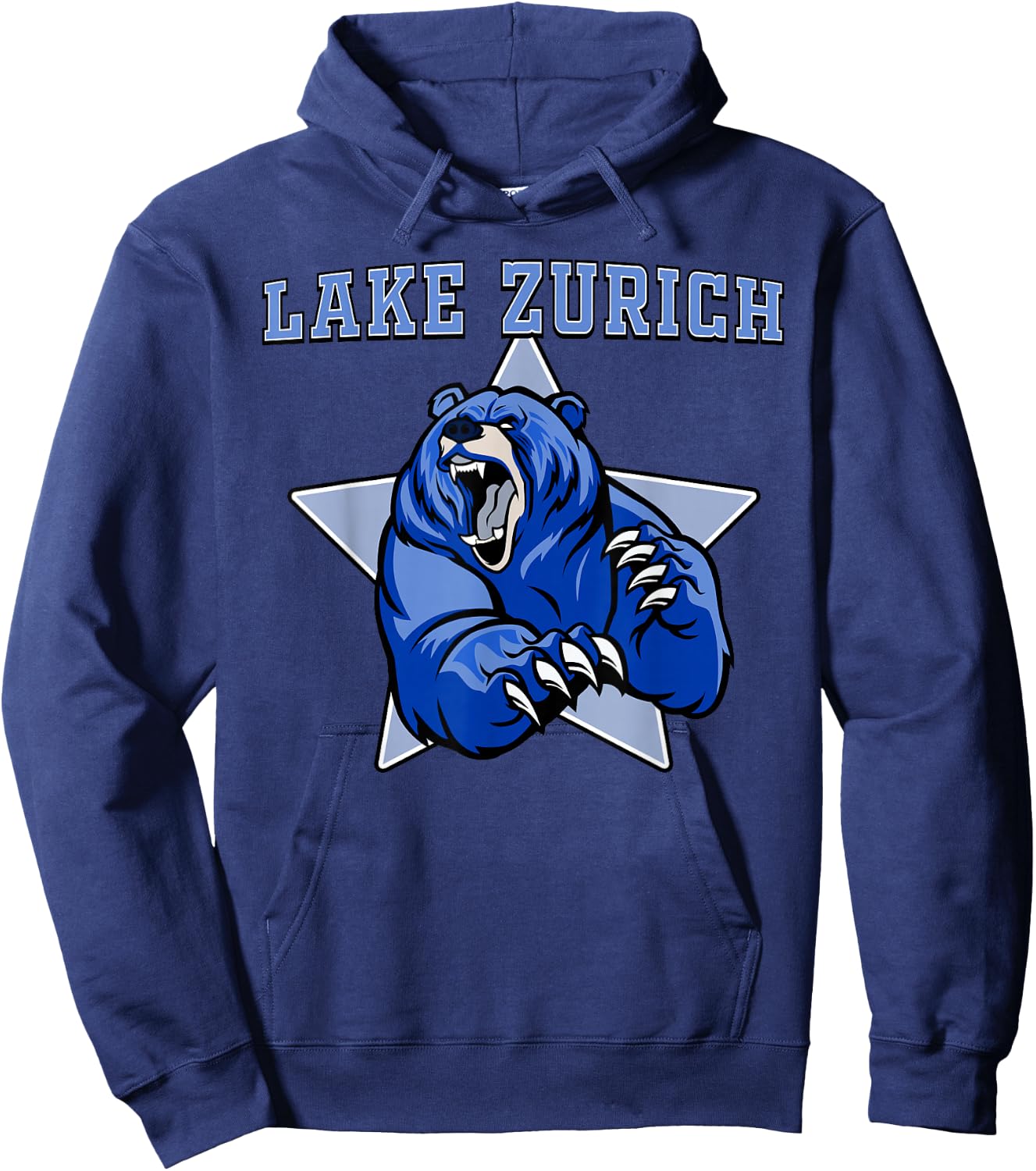 Lake Zurich Bears High School Team Spirit Hoodie - Hoodie | Navy