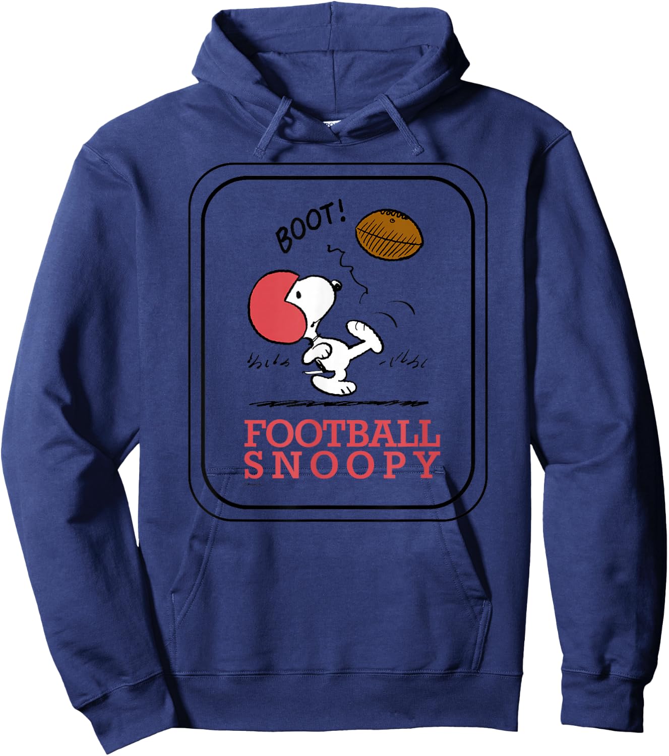 Peanuts - Football Snoopy Hoodie - Hoodie | Navy