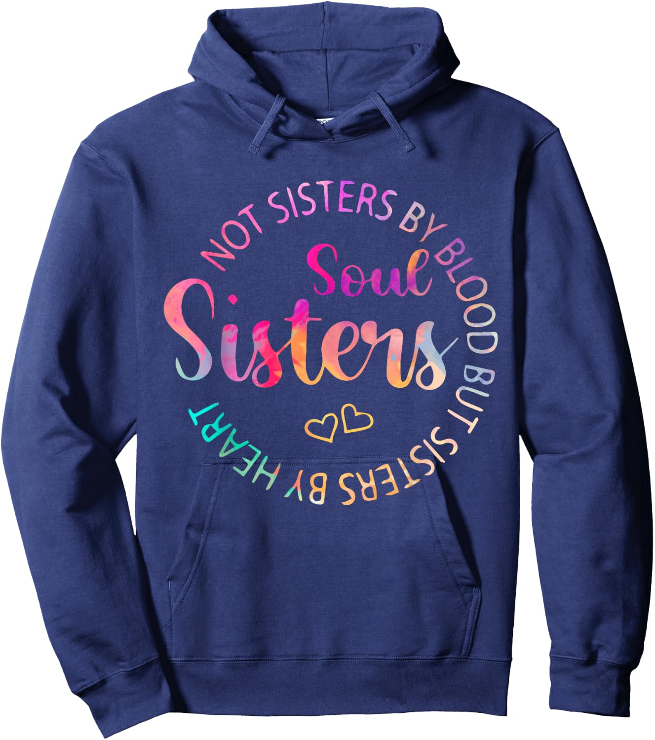 Soul Sisters Funny Best friend Best Sister Hoodie - Hoodie | Navy