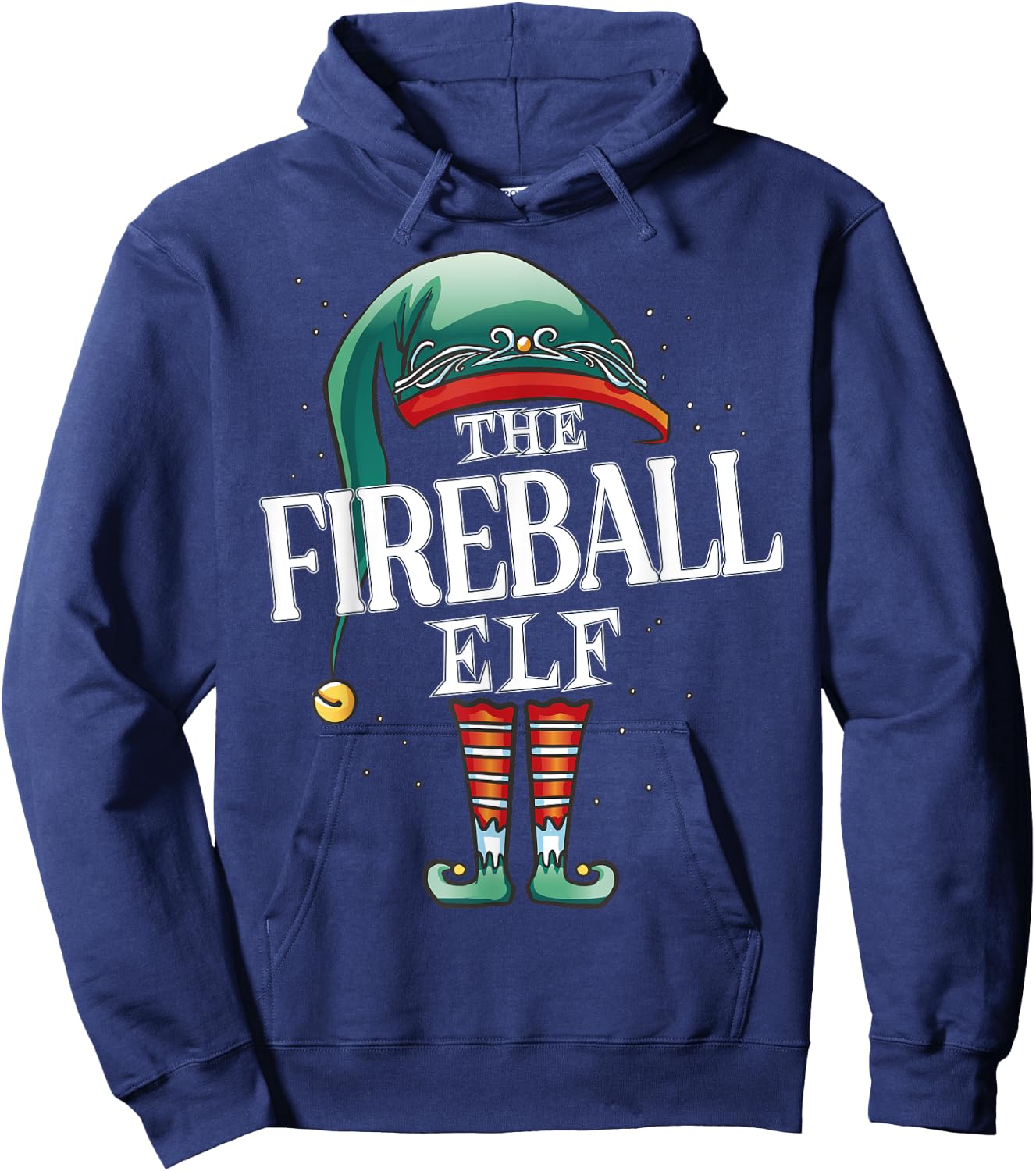 Fireball Elf Christmas Group Xmas Pajama Party Hoodie - Hoodie | Navy