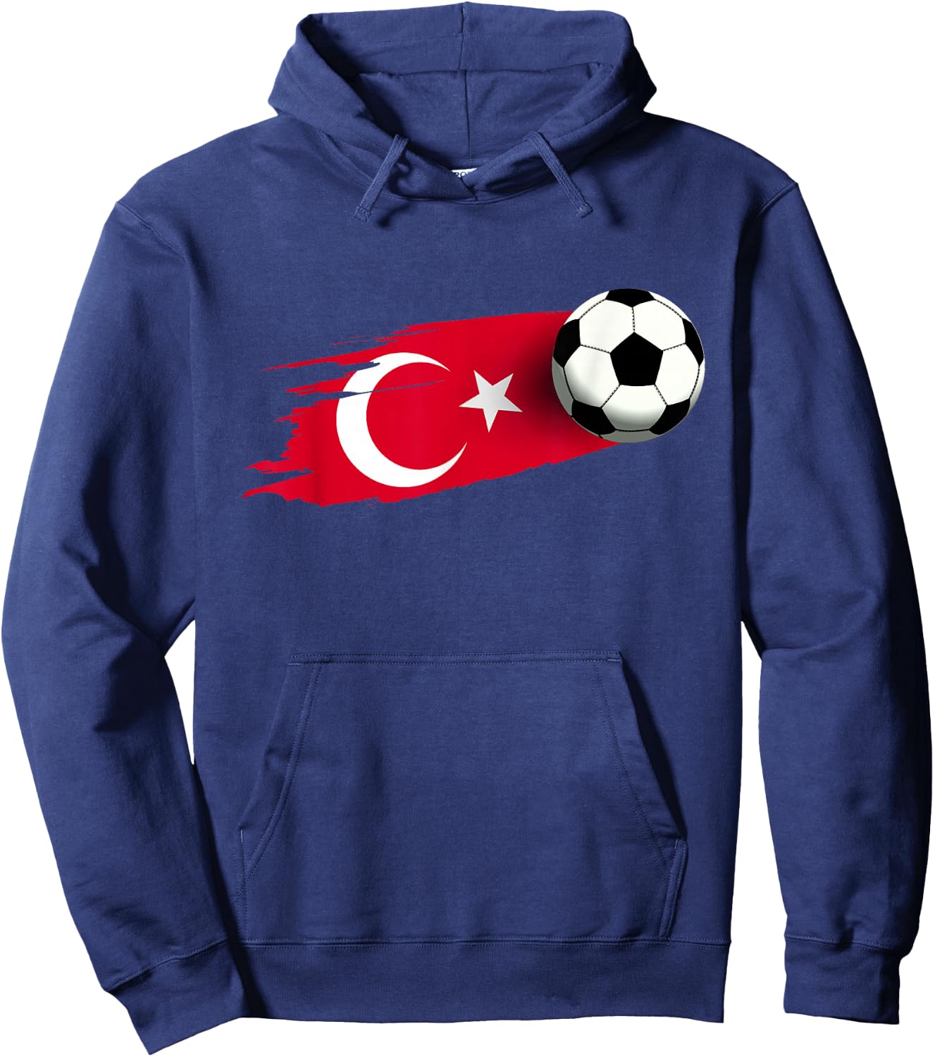 Turkey Flag Jersey Turkish Soccer Team Turkish Hoodie - Hoodie | Navy