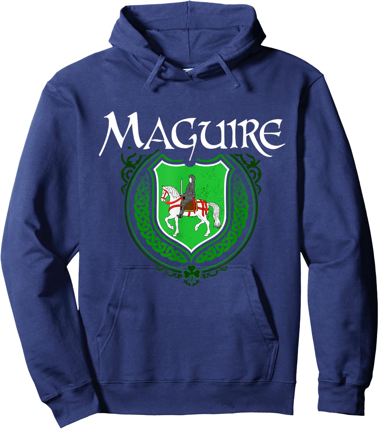 Maguire Surname Irish Clan Tartan Badge Ireland Hoodie - Hoodie | Navy