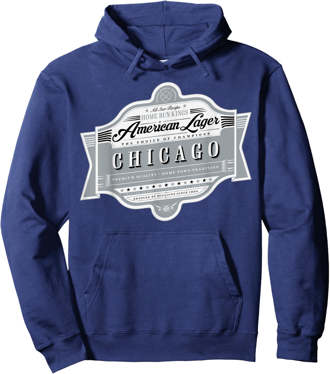 Chicago Pride - Windy City Classic Beer Label Hoodie - Hoodie | Navy