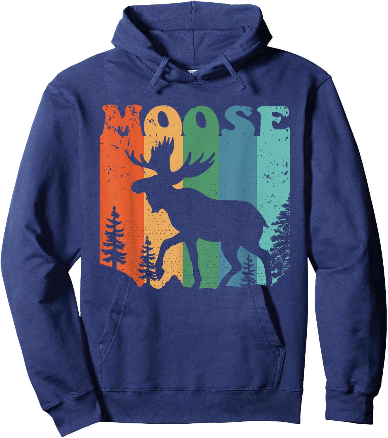 Moose Men Women Kids Hoodie - Hoodie | Navy