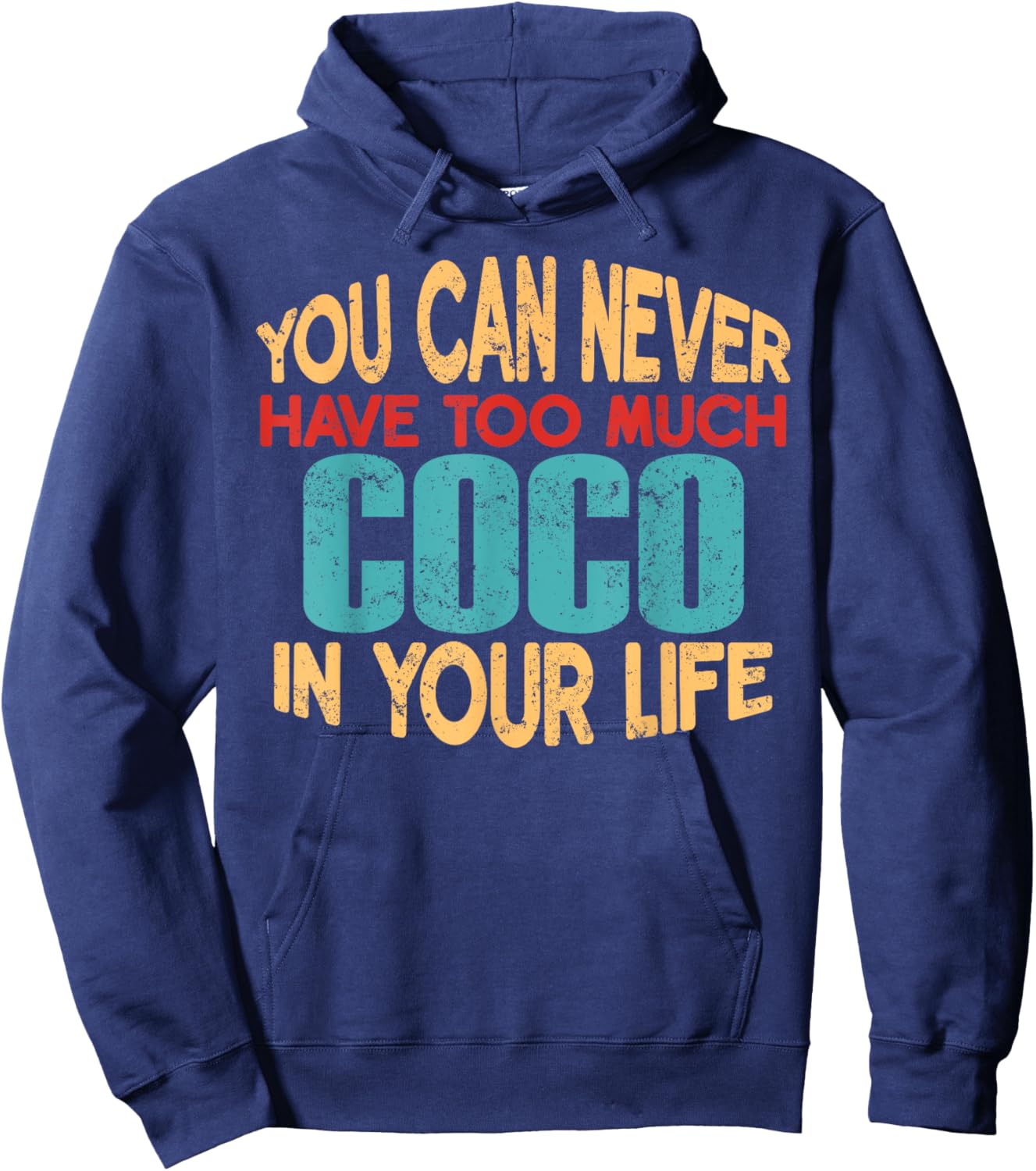 Funny Coco Personalised First Name Joke Item Hoodie - Hoodie | Navy