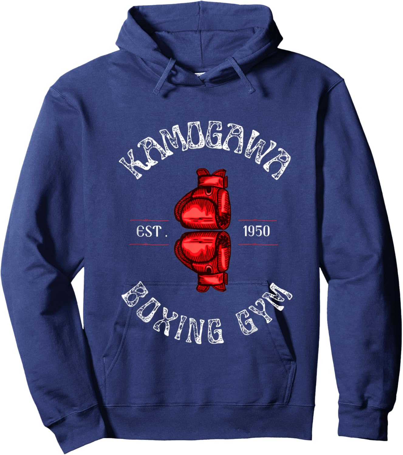 Boxing , KBG(Kamogawa) Boxing Gym Est 1950 Hoodie - Hoodie | Navy
