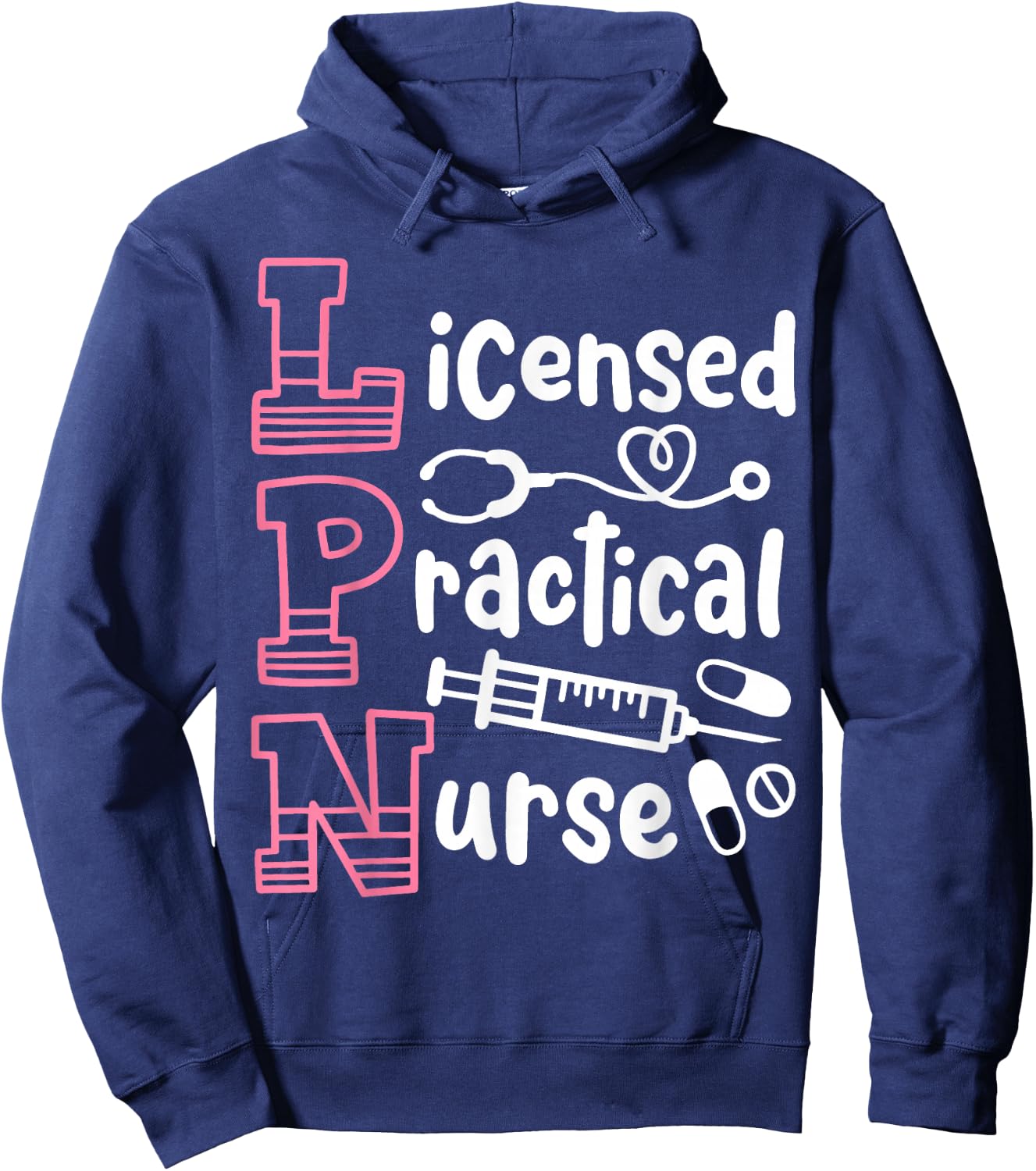 LPN Licensed Practical Nurse LPN Hoodie - Hoodie | Navy