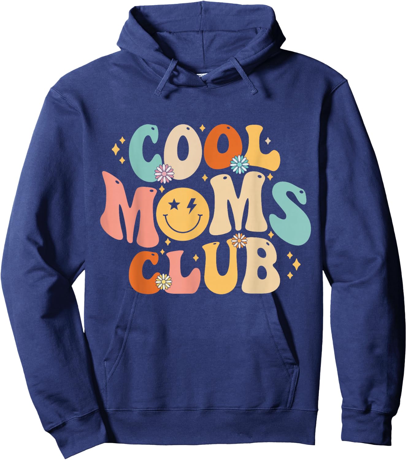 Cool Moms Club Shirt Mothers Day Mama Gift Hoodie - Hoodie | Navy