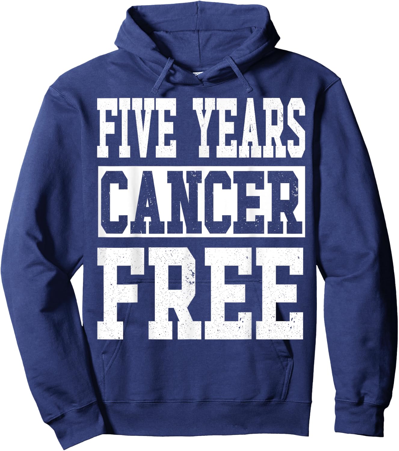 Five Years Cancer Free Anniversary Hoodie - Hoodie | Navy