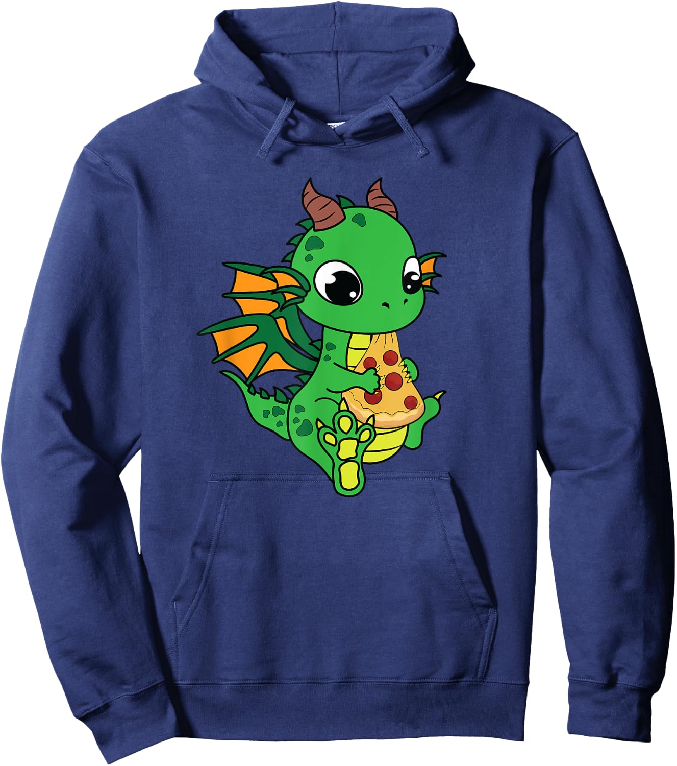 Little Dragon Pizza Hoodie - Hoodie | Navy
