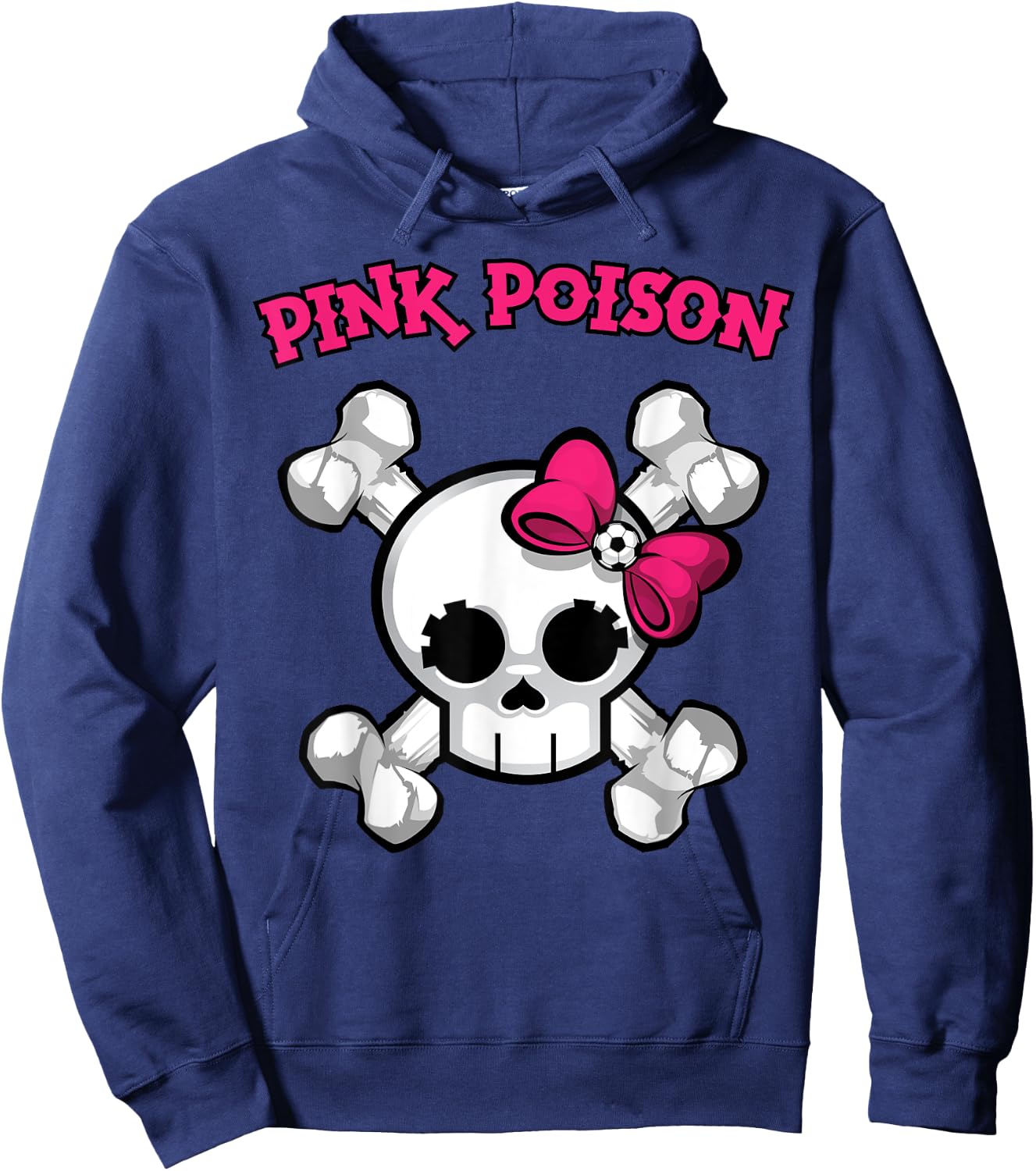 Pink Poison Soccer Hoodie - Hoodie | Navy