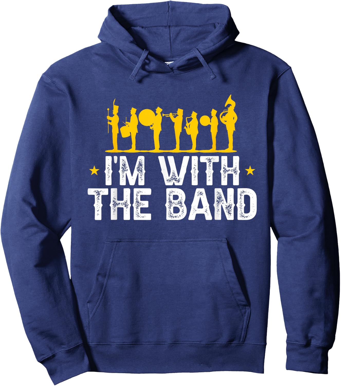 Marching Band Band Life I'm with The Band Hoodie - Hoodie | Navy