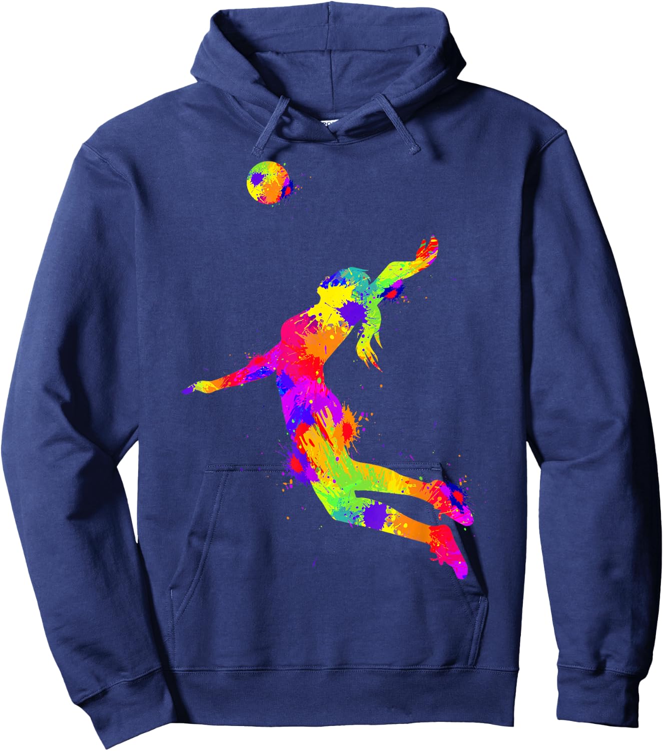 Volleyball Girls Volleyballer Women Hoodie - Hoodie | Navy