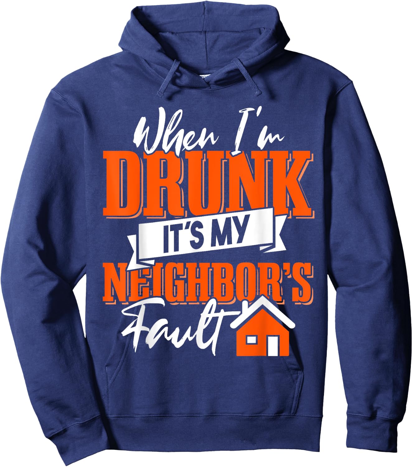 Funny Neighbor Beer Hoodie - Hoodie | Navy