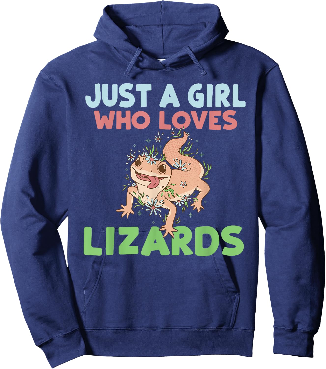 Just a Girl who loves Lizards Reptile Keeper Hoodie - Hoodie | Navy