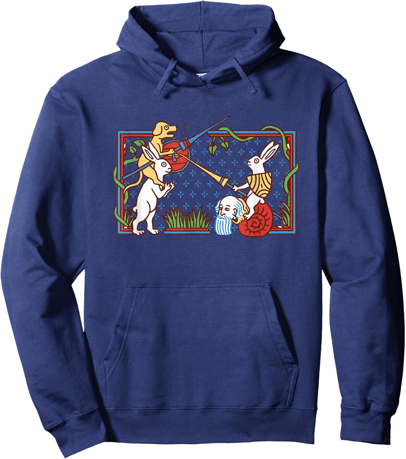 Rabbit Knight of Coconut Medieval Ages Hoodie - Hoodie | Navy