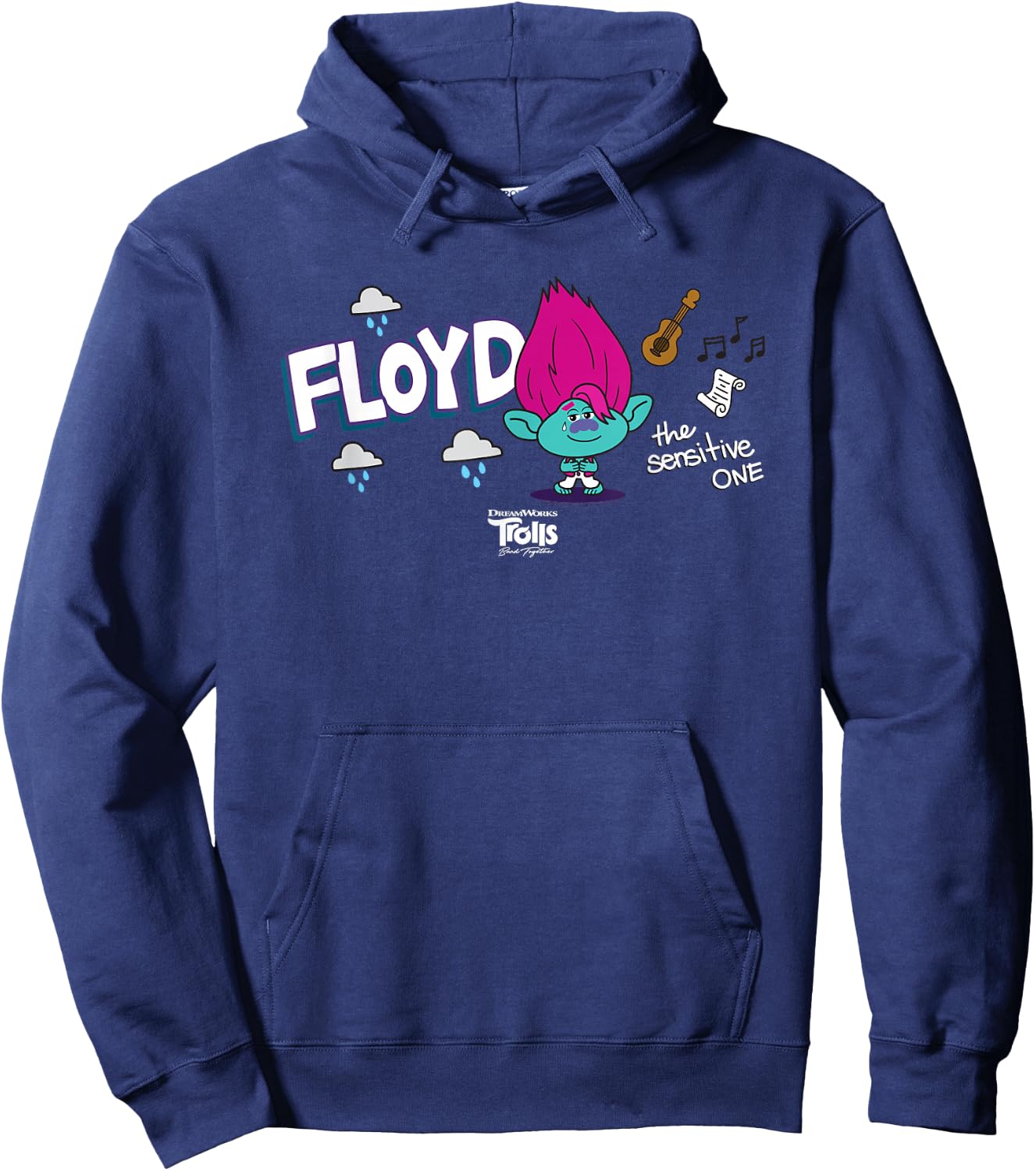DreamWorks Trolls Band Together BroZone Floyd Hoodie - Hoodie | Navy