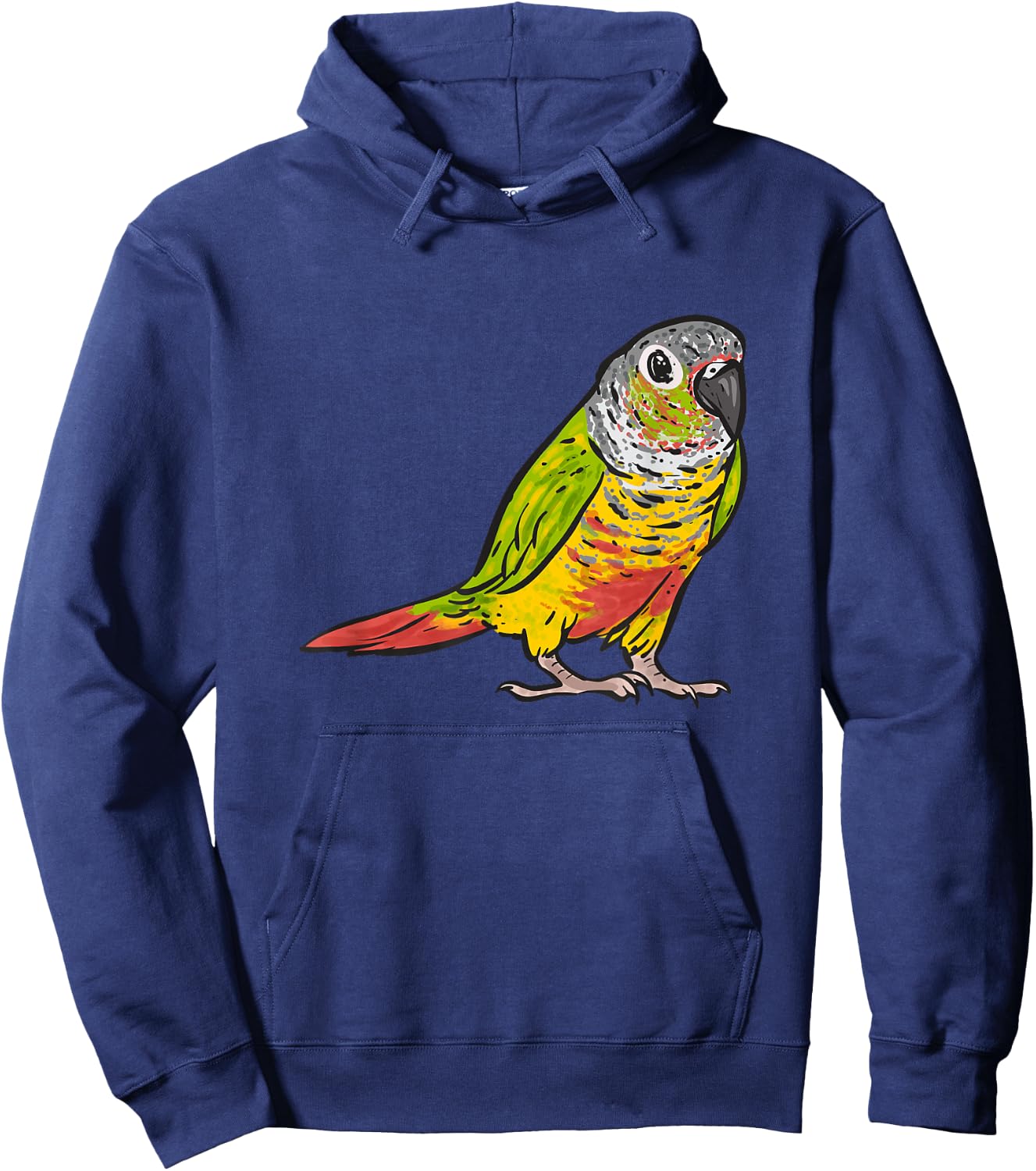 Green Cheek Conure Parrot Bird Conure Hoodie - Hoodie | Navy