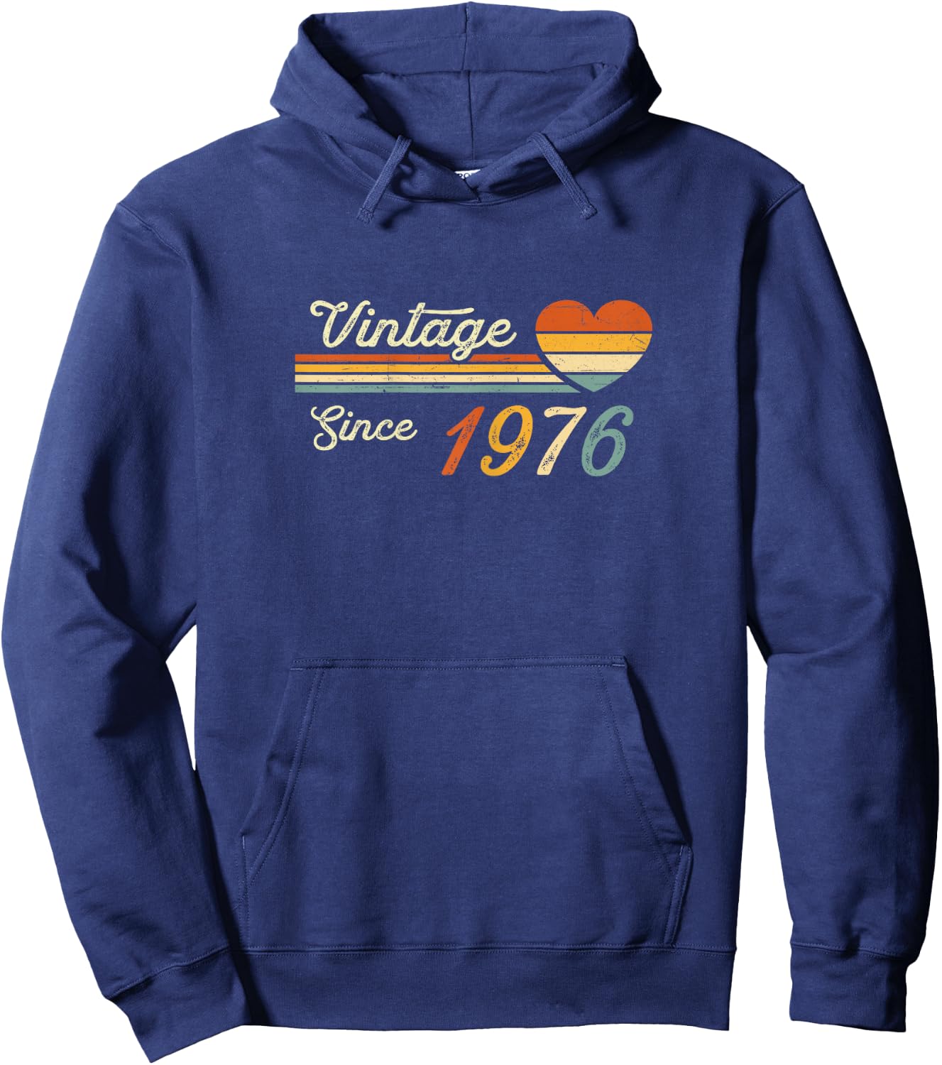 Vintage Born in 1976 Birthday Ladies Hoodie - Hoodie | Navy