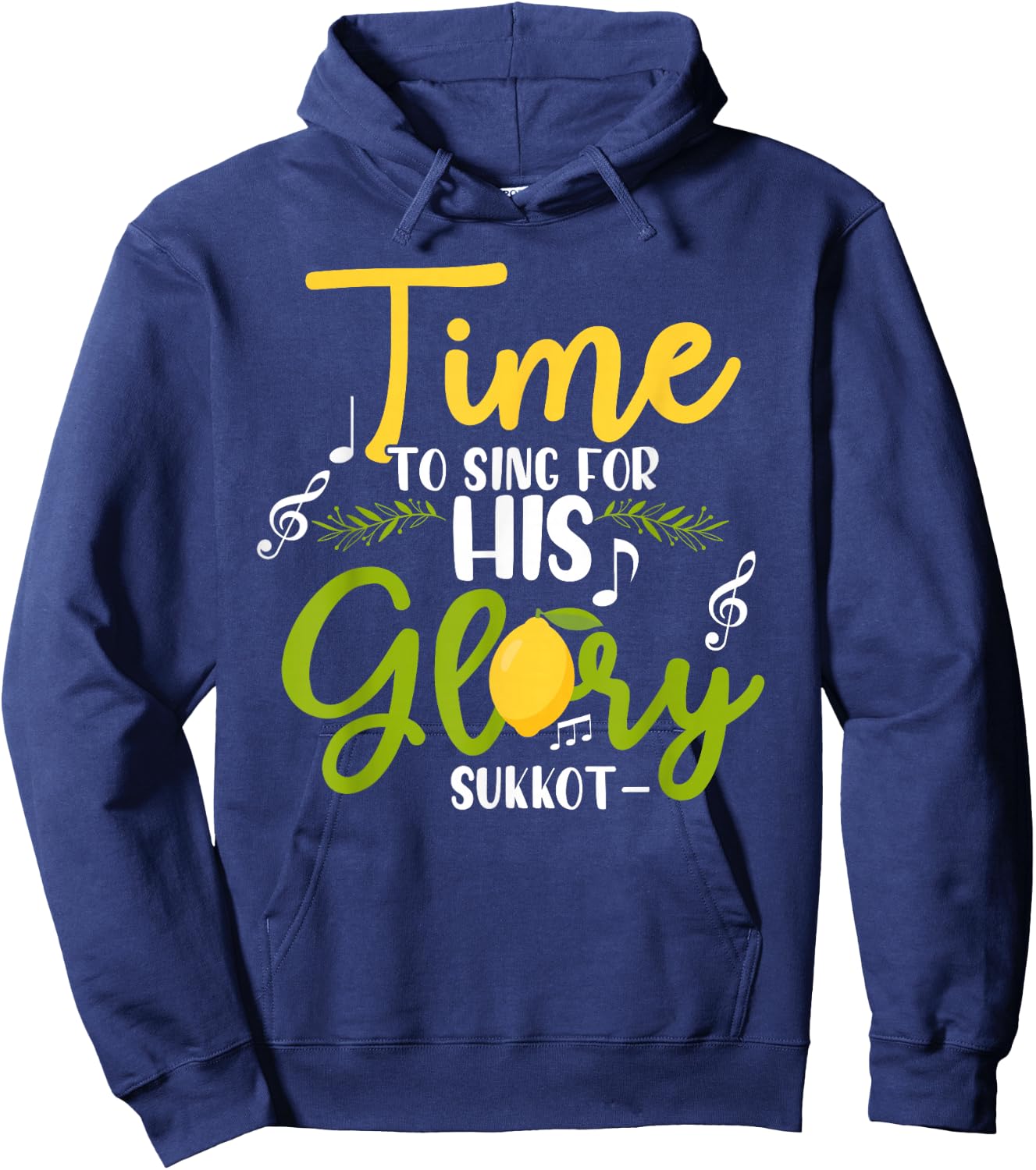 Feast of Tabernacles Biblical Religious Sukkot Hoodie - Hoodie | Navy
