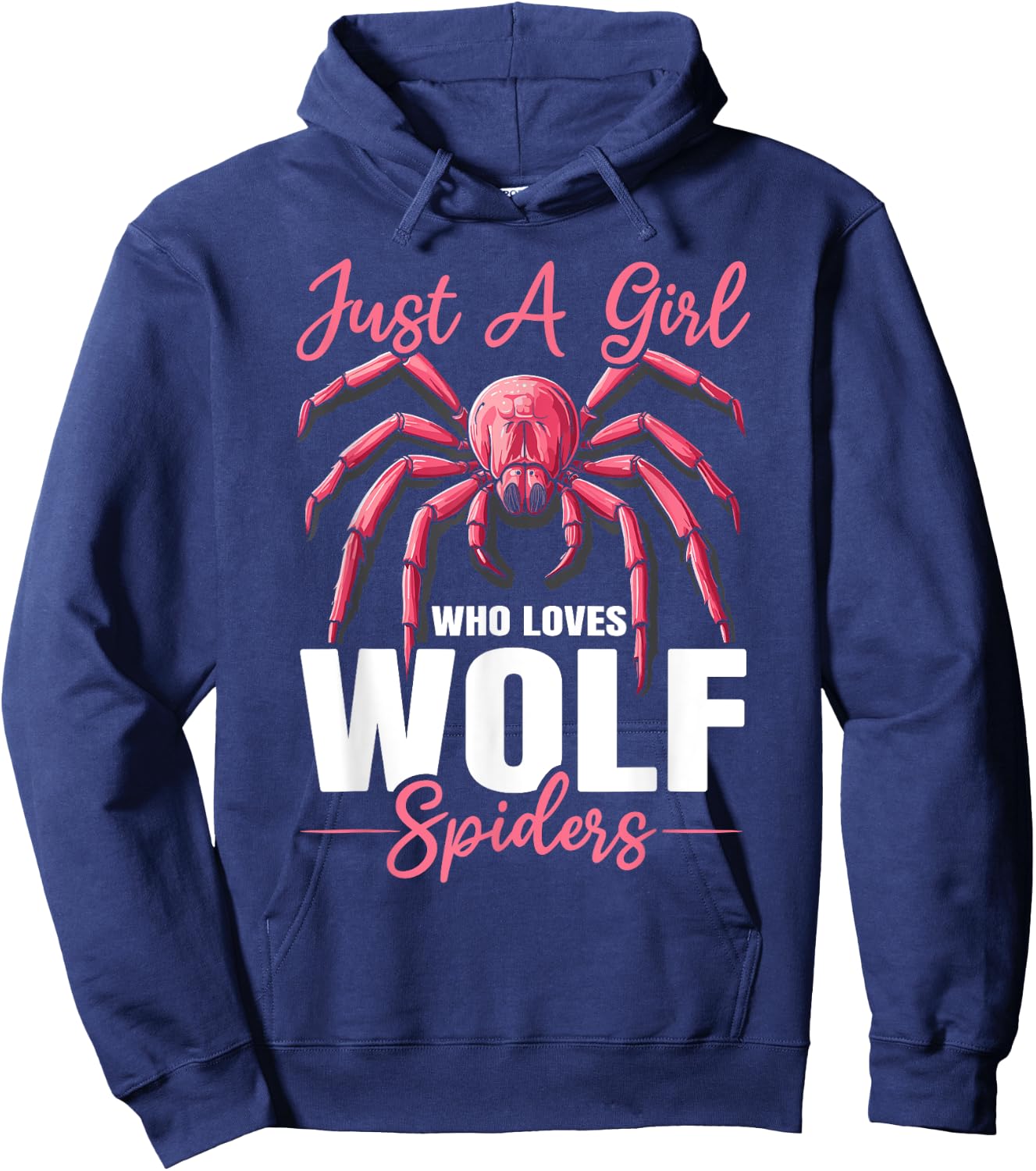 Wolf Spider Terrarium Insect Lover Web Arachnid Hoodie - Hoodie | Navy