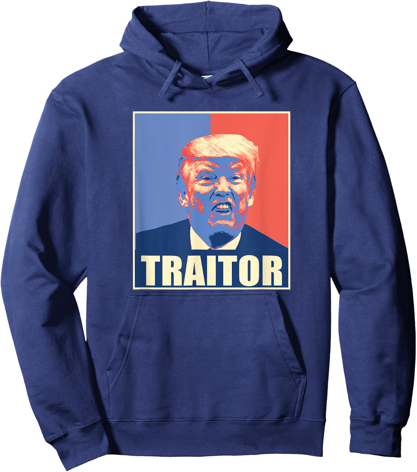 Trump Traitor Worst President Ever Hoodie - Hoodie | Navy
