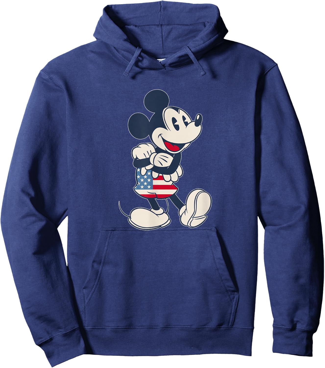 Disney Mickey Mouse Vintage Americana Small Hoodie - Hoodie | Navy