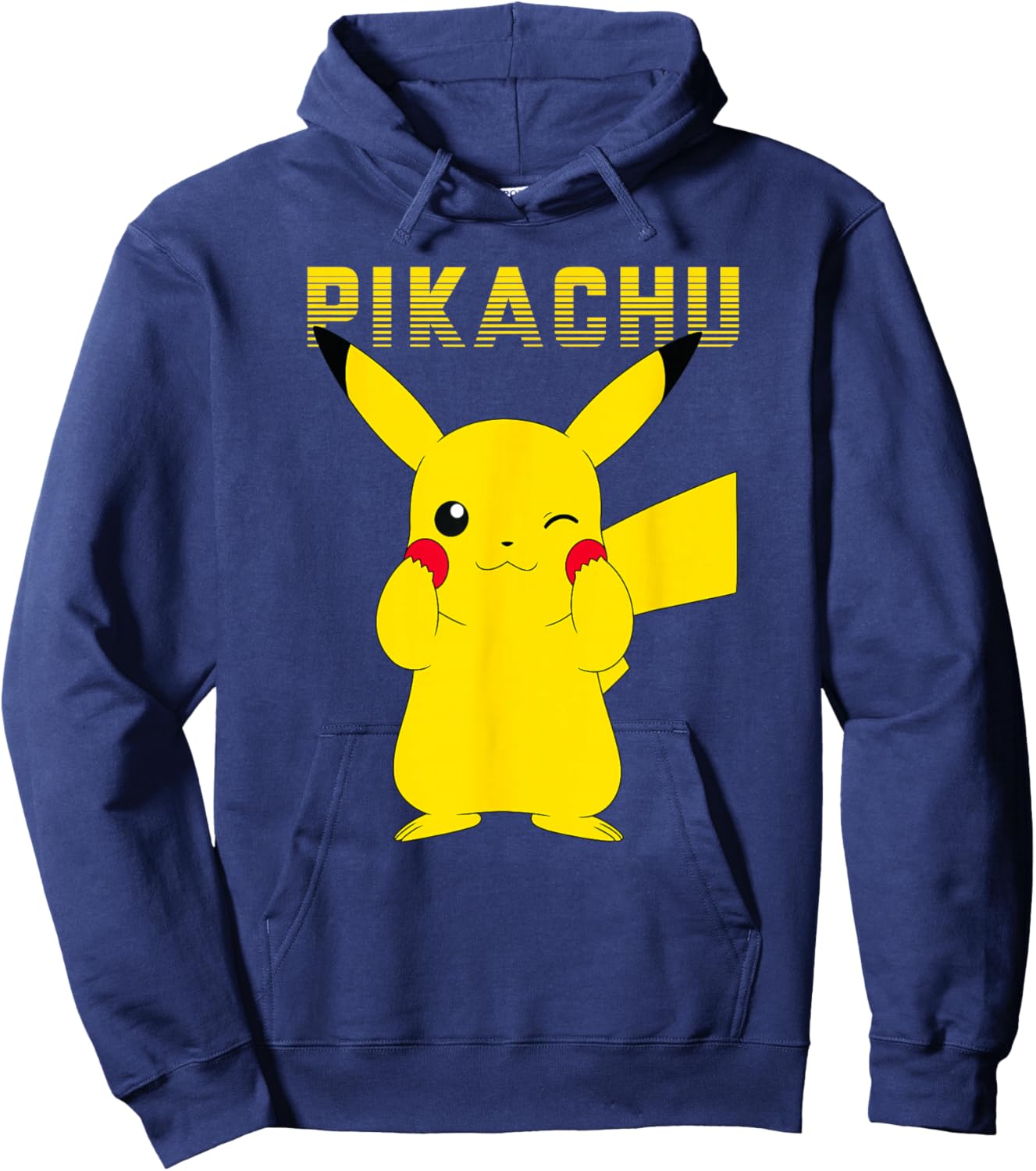 Pokémon Pikachu Adorable Pika Pika Cute Logo Hoodie - Hoodie | Navy