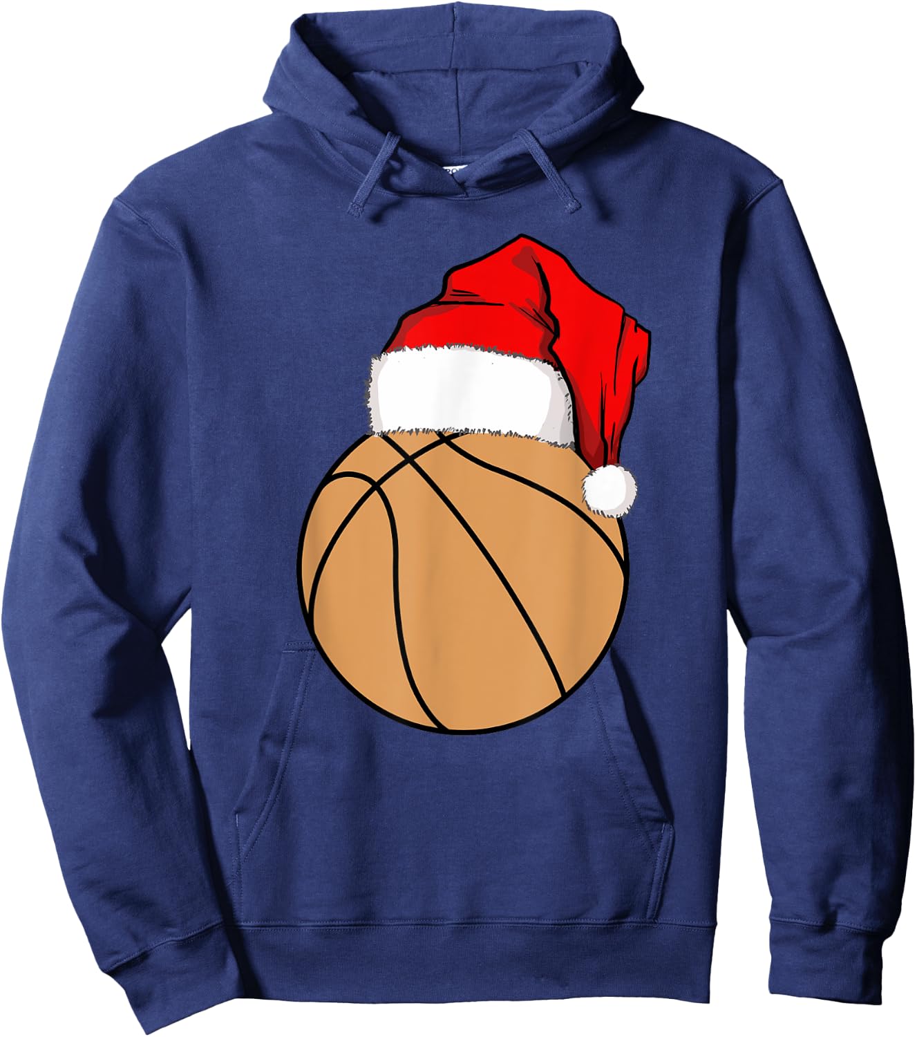 Christmas Basketball Santa Hoodie - Hoodie | Navy