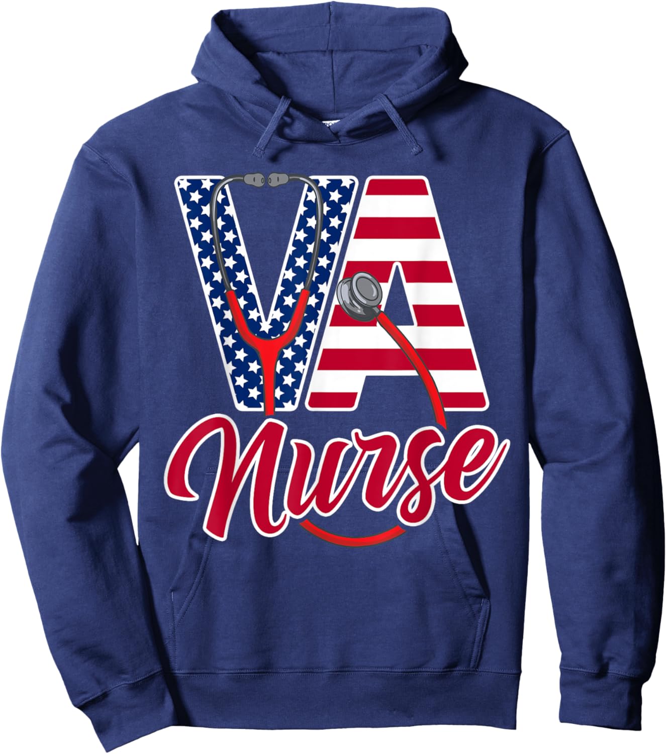 VA Nurse Apparel - VA Nurse Squad Hoodie - Hoodie | Navy