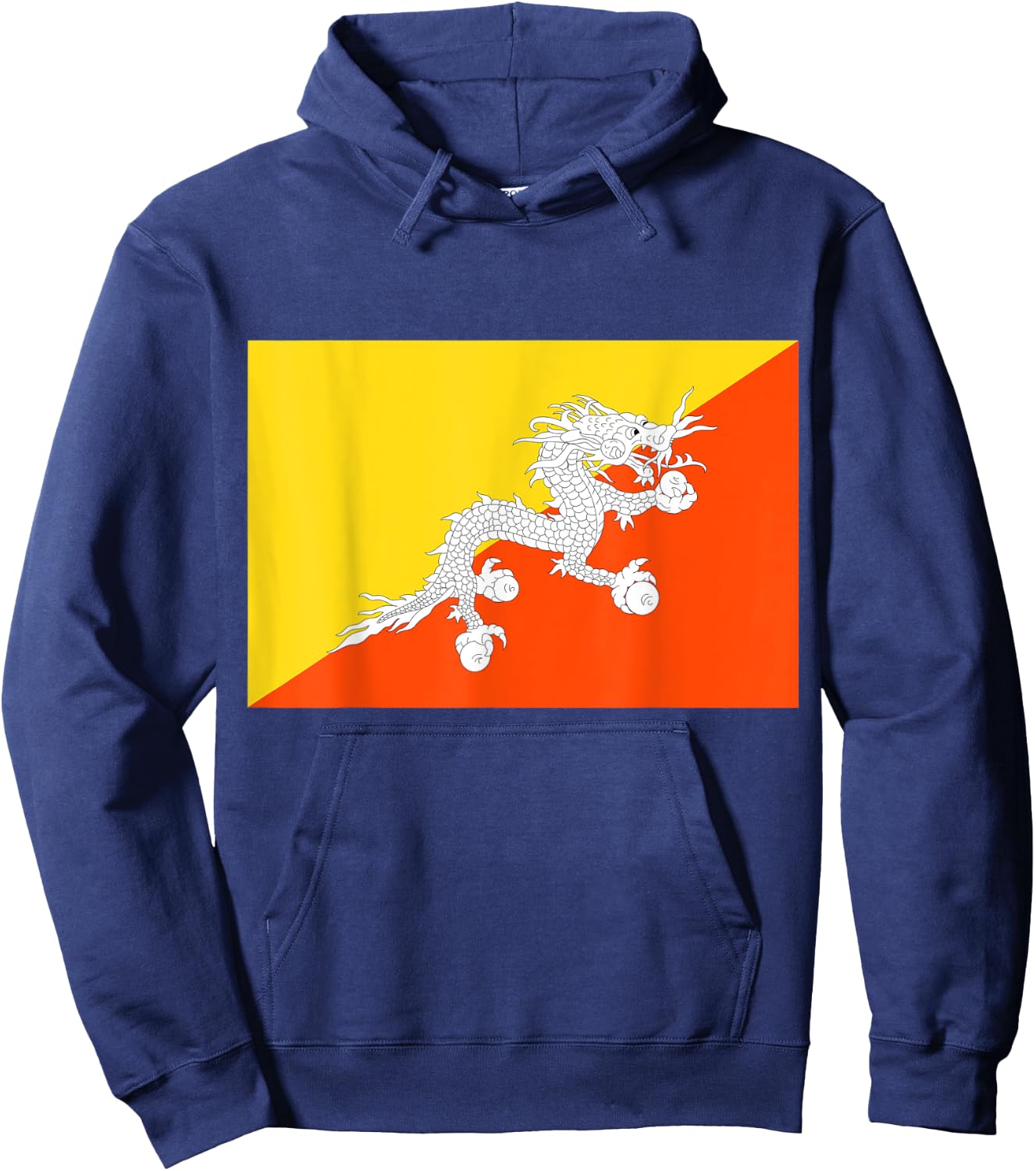 Flag of Bhutan Hoodie - Hoodie | Navy