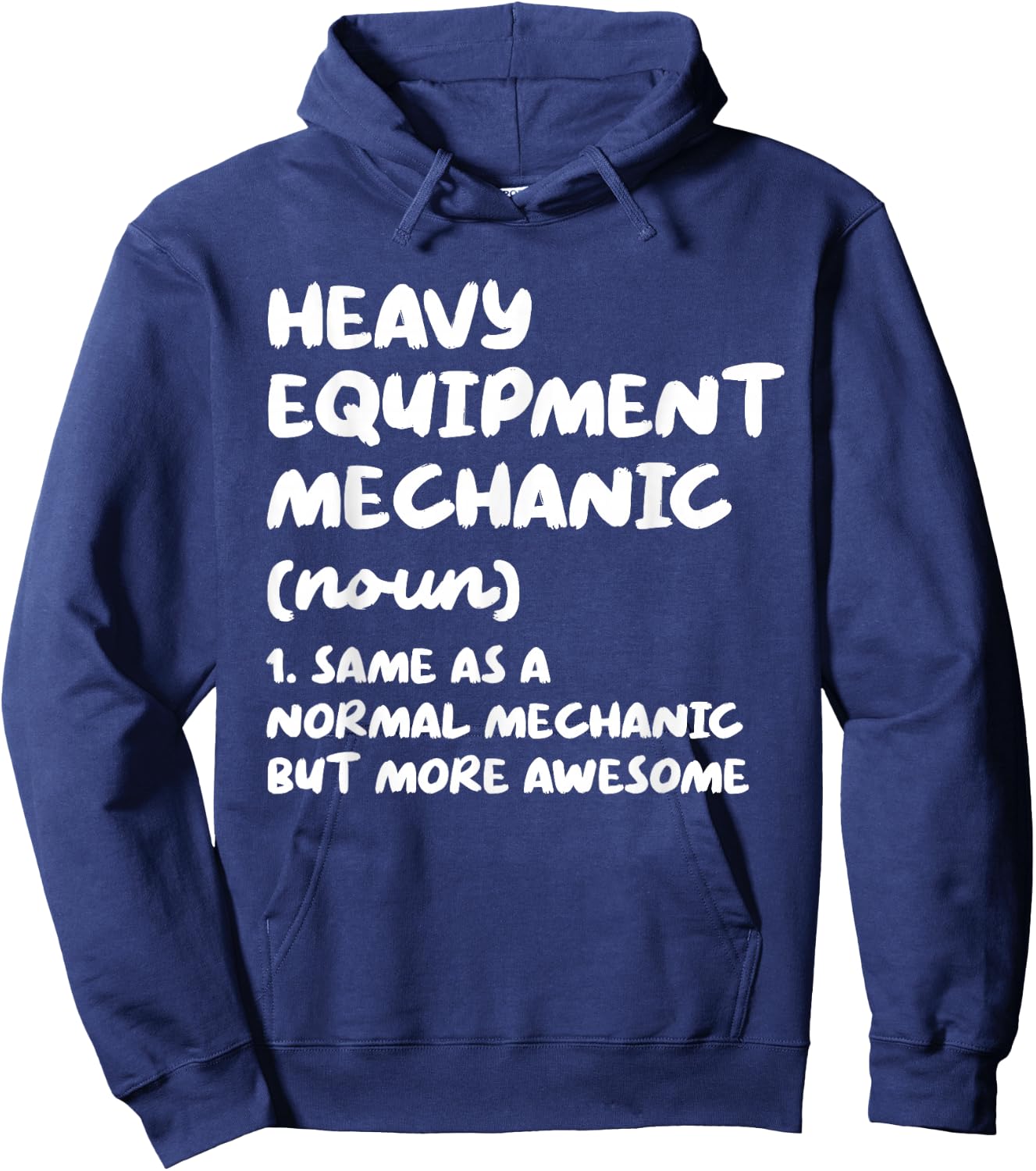 Heavy Equipment Mechanic Definition Funny Hoodie - Hoodie | Navy