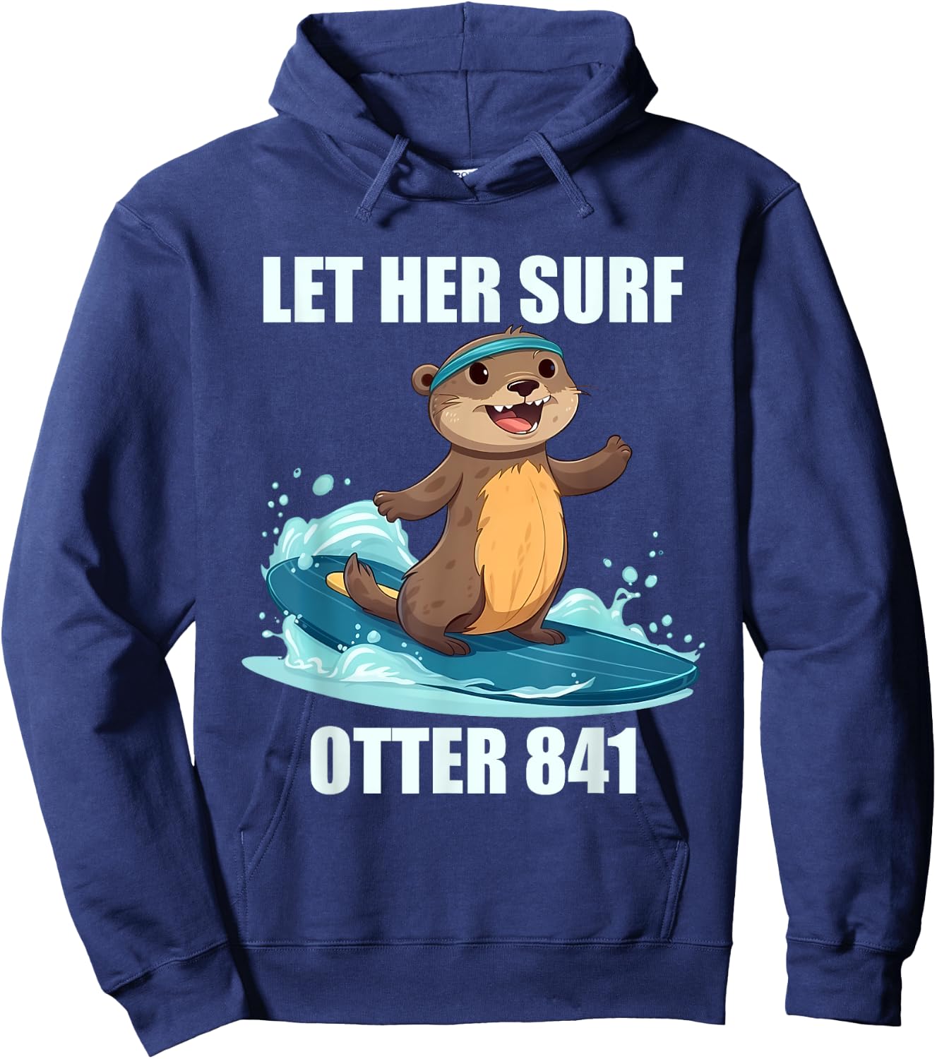 Let Her Surf Otter 841 Hoodie - Hoodie | Navy