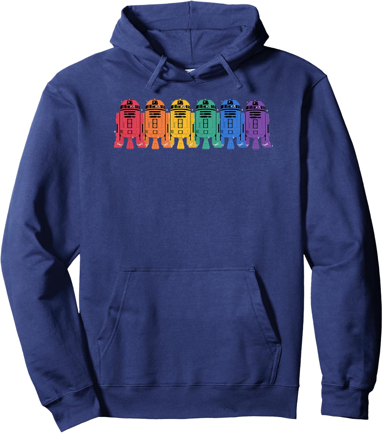 Star Wars R2-D2 Rainbow Line Fabulous Logo Hoodie - Hoodie | Navy