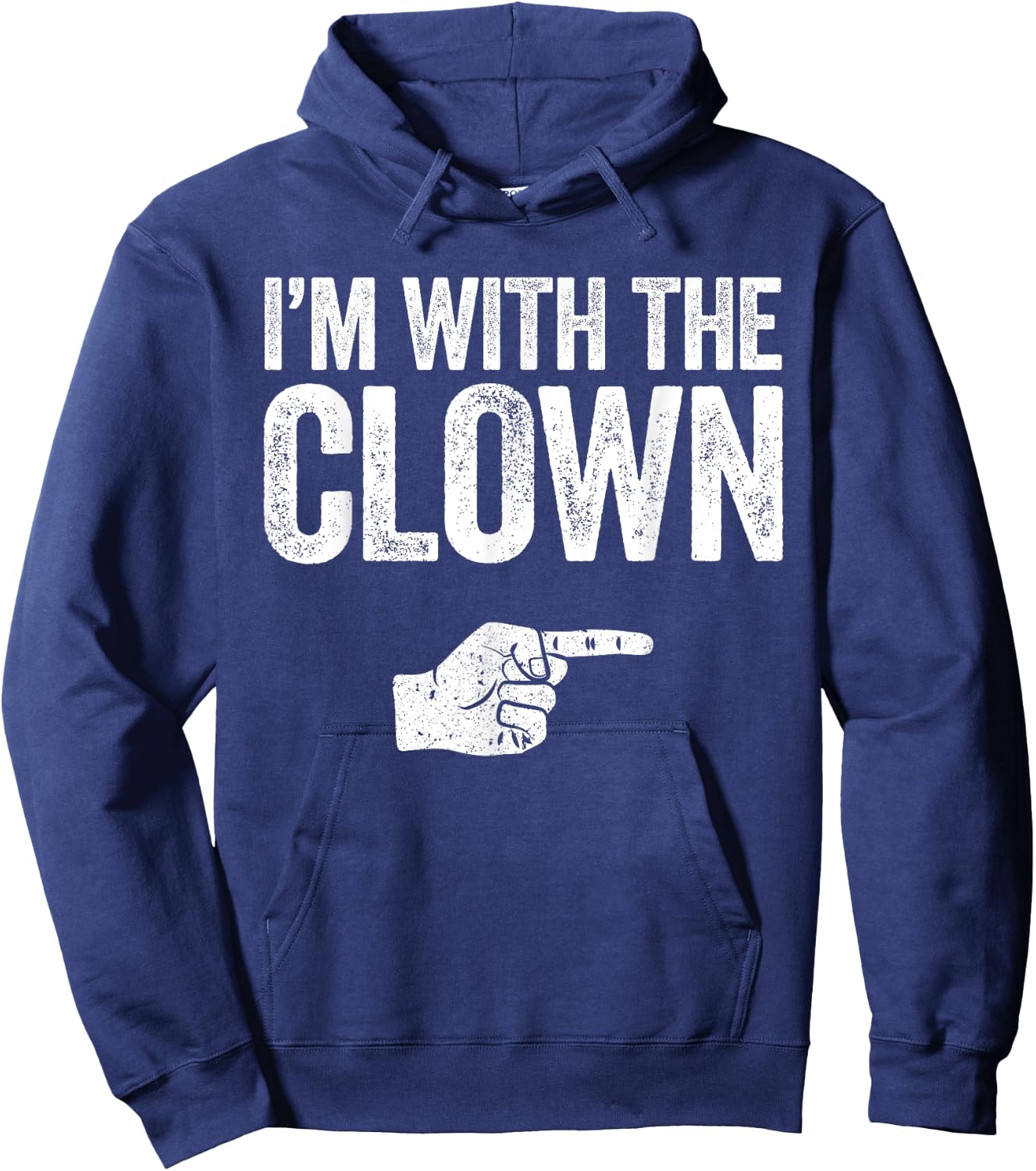 I'm With The Clown Matching Clown Costume Shirt Hoodie - Hoodie | Navy