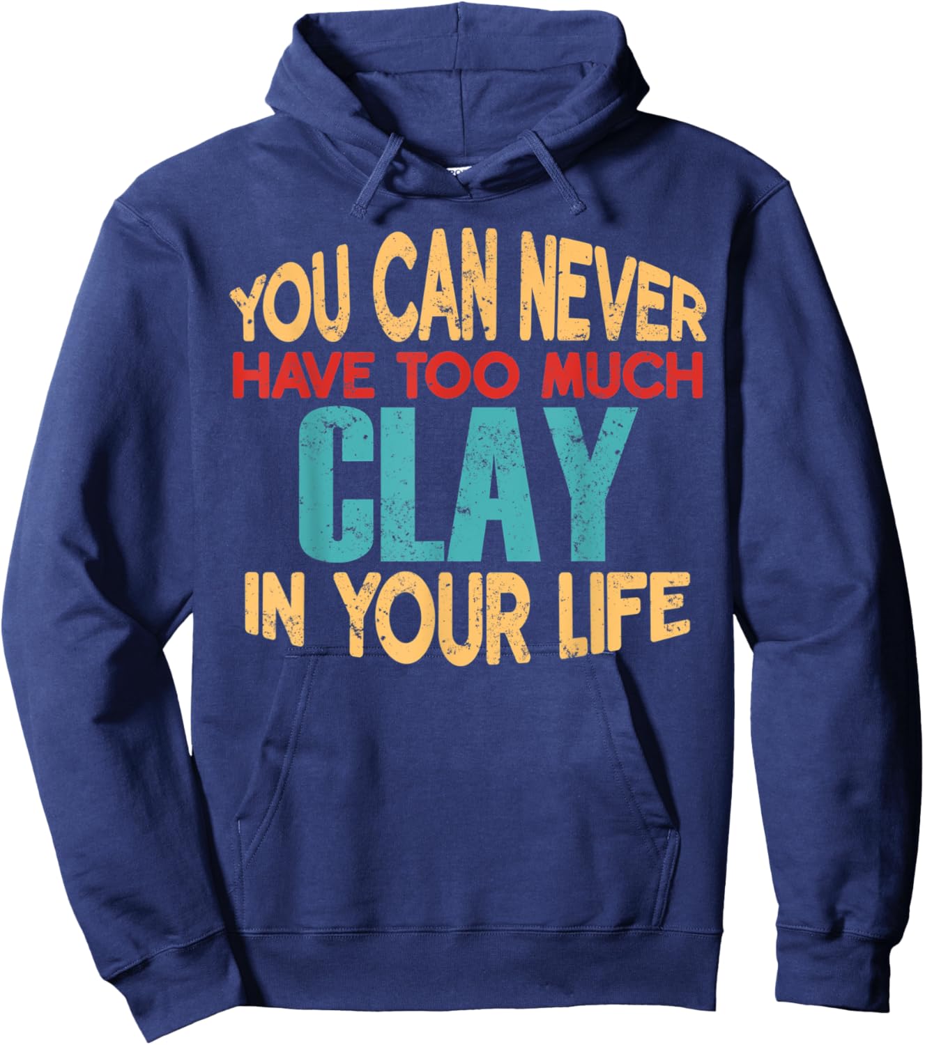 Funny Clay Personalized First Name Joke Item Hoodie - Hoodie | Navy