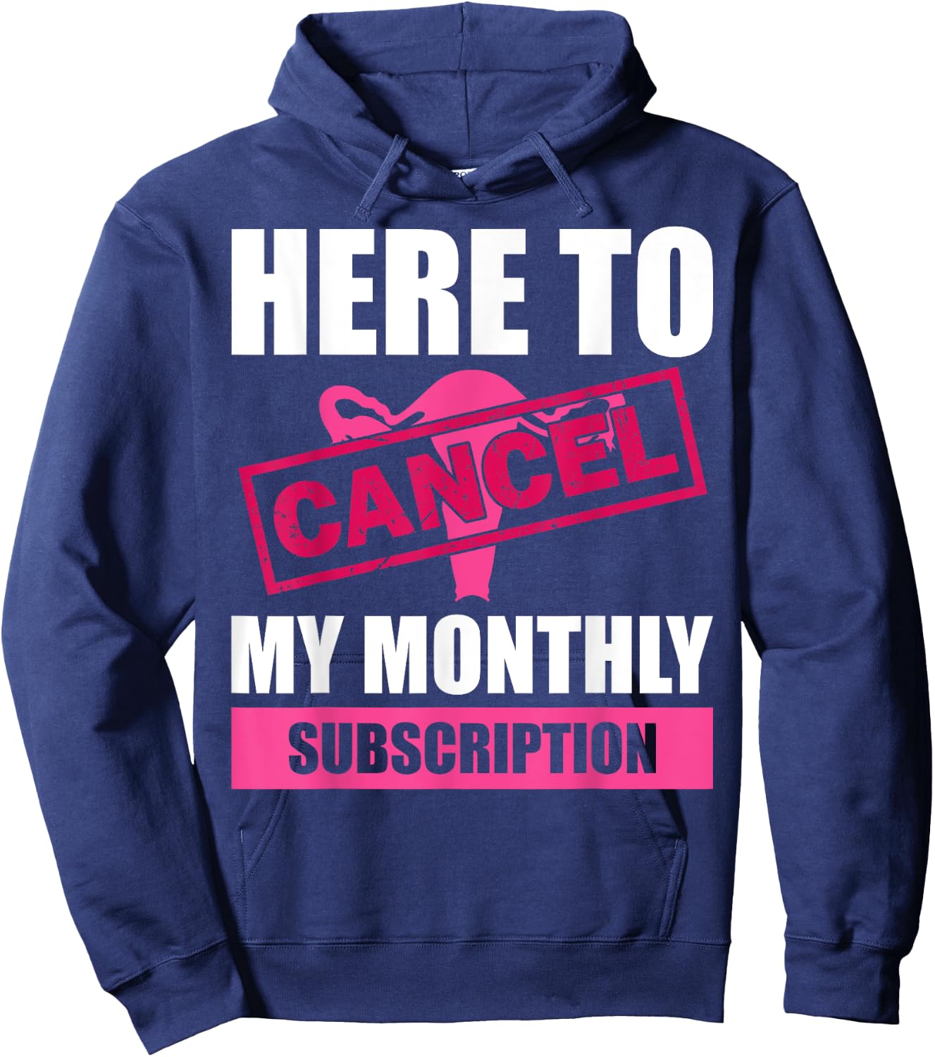 Funny Hysterectomy Design Girls Uterus Removal Hoodie - Hoodie | Navy