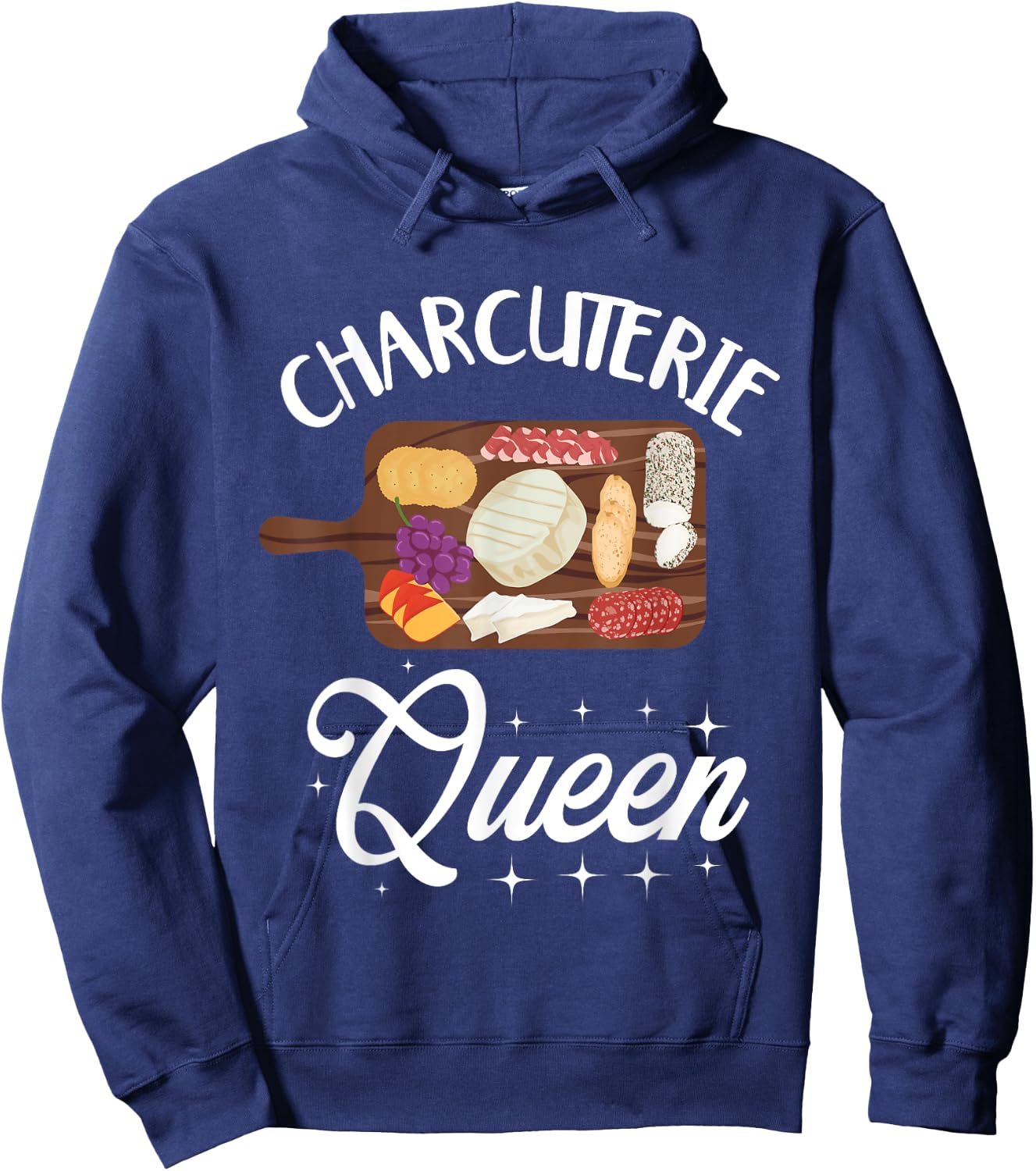 Charcuterie Queen Shirt Charcuterie Board Lover Hoodie - Hoodie | Navy