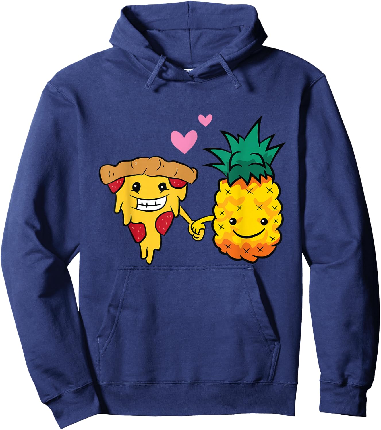 Funny Pizza Hawaii Lover Pineapple Pizza Hoodie - Hoodie | Navy